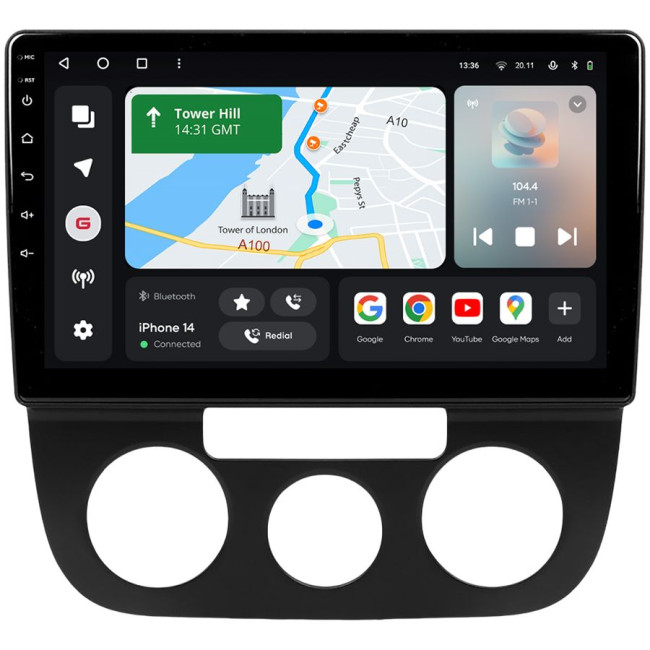 Installation kit for installing GAZER multimedia head units in cars - model 1K-F510