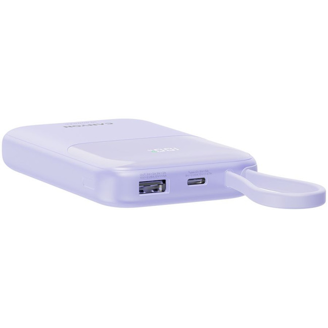 CANYON power bank OnPower 101 built-in cable 10000 mAh PD22.5W Purple