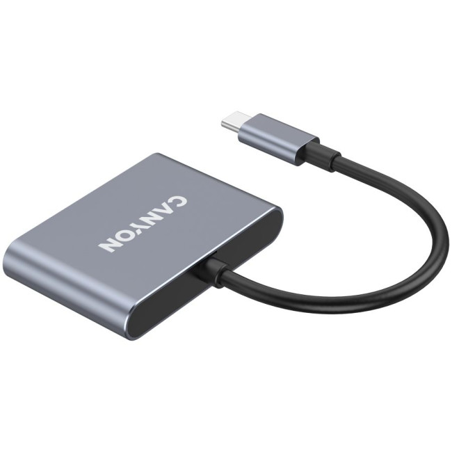 CANYON hub DS-3 3in1 USB-C Dark Grey