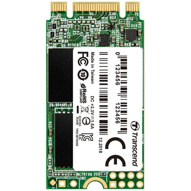 Transcend 512GB, M.2 2242 SSD, SATA III, 3D TLC