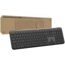 LOGITECH Signature Slim  K620 Wired Keyboard for Business - GRAPHITE - US INT'L - USB - N/A - INTNL-973 - USB-C