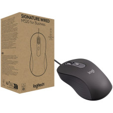 LOGITECH Signature M520 Wired Mouse for Business - GRAPHITE - USB - N/A - EMEA28i-935 - USB-C
