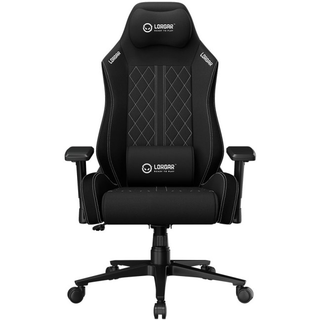LORGAR CHA41, Ergonomic Gaming Chair Advanced, premium anti-stain fabric, Black/white