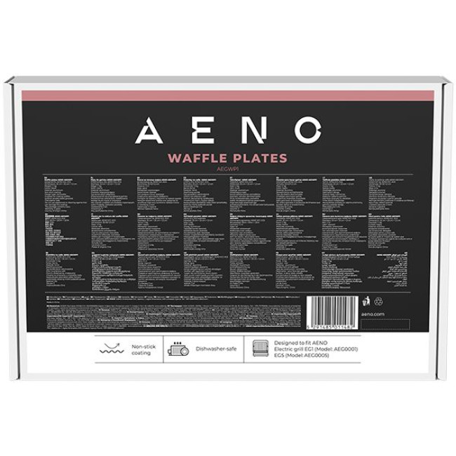 AENO Electric grill AEG0001/AEG0005 Waffle plate,  Non-stick coating, size: 290*234mm, 2 pcs in set