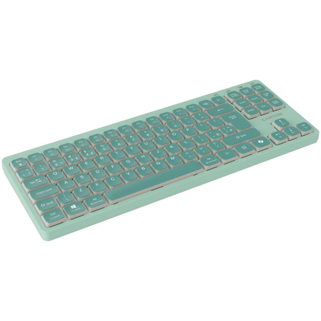CANYON Keyboard OnType 10 Low Profile EN Wired Green