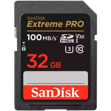 SANDISK Extreme PRO 32GB SDHC Memory Card + 2 years RescuePRO Deluxe up to 100MB/s & 90MB/s Read/Write speeds, UHS-I, Class 10, U3, V30