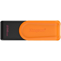 Kingston  256GB Portable USB 3.2 Gen 1 DataTraveler Exodia S (Black/Orange)