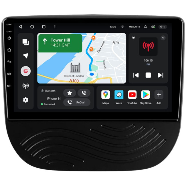 Installation kit for installing GAZER multimedia head units in cars - model E2XX-F009