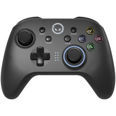 LORGAR TRIX-510, Gaming controller, Black, BT5.0 Controller with built-in 600mah battery, 1M Type-C charging cable ,6 axis motion sensor support nintendo switch ,android,PC, IOS13, PS3, normal size dongle,black