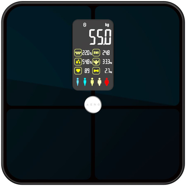 AENO Smart Body scales BS2S, 16 body metrics, up to 180kg, colorful display