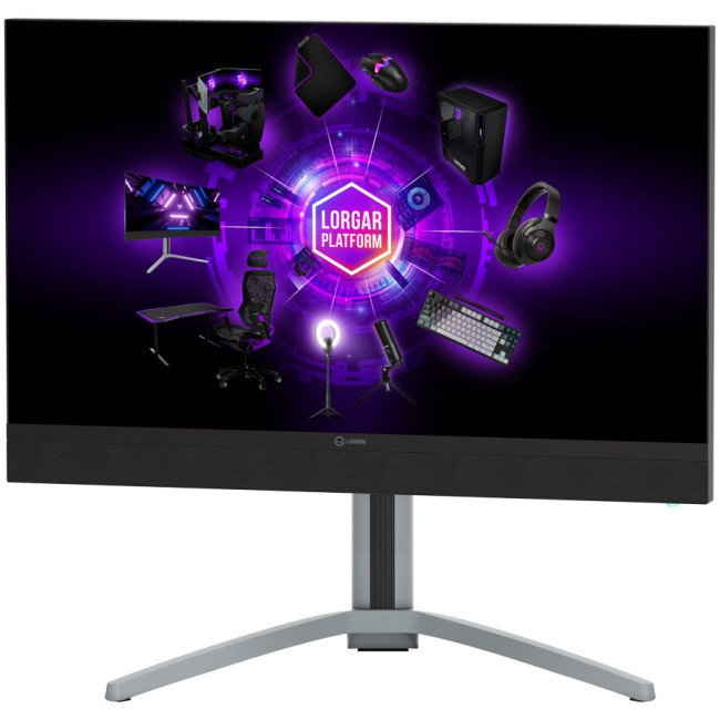 LORGAR 27MP1, UHD MiniLED Gaming Monitor Pro, 27'' (3840*2160) fast IPS flat monitor, black/milky grey