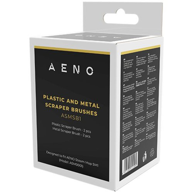AENO Plastic scraper brush+Metal scraper brush for steam mop SM1