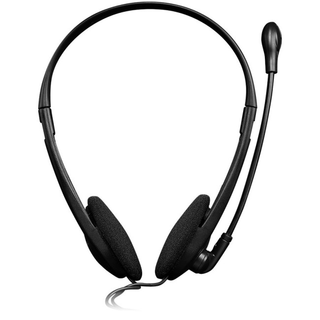 Головні дротові навушники накладні з вбудованим мікрофоном CANYON HS-01 PC headset with microphone  volume control and adjustable headband  cable length 1.8m  Black/Orange  163*128*50mm  0.069kg