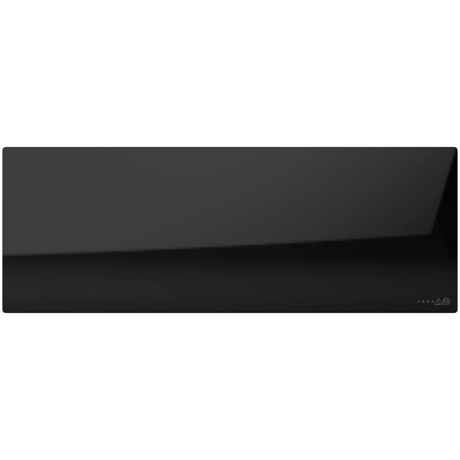 AENO Premium Eco Smart Heater, 700W, Tempered glass, Infrared+convection heating type, Led display Plug type: Europe (E/F type), BLACK