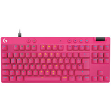 LOGITECH G PRO X TKL RAPID Gaming Keyboard - MAGENTA - US INT'L - USB - N/A - EMEA28i-935 - LINEAR