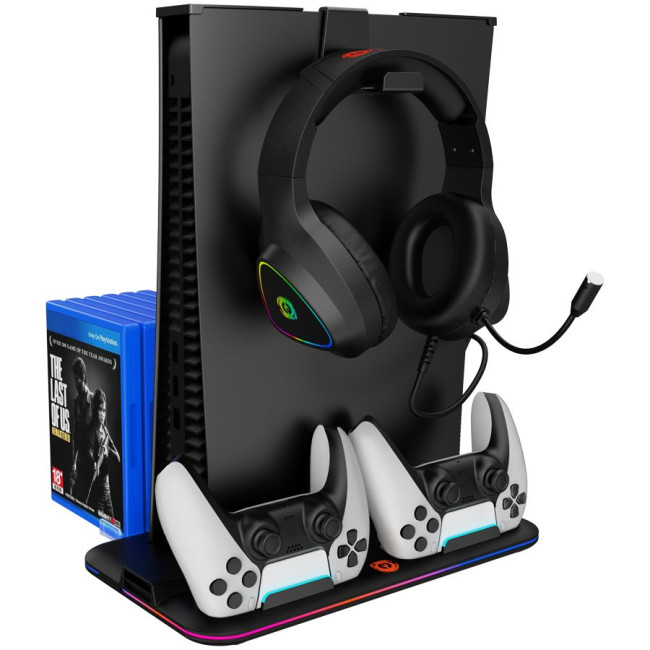CANYON cooling stand CS-5 RGB PS5 Charge Black