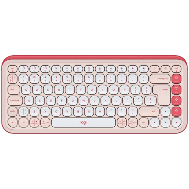 LOGITECH POP ICON KEYS - ROSE - US INT'L - BT - N/A - INTNL-973