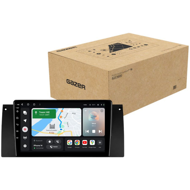 Installation kit for installing GAZER multimedia head units in cars - model E39-F009