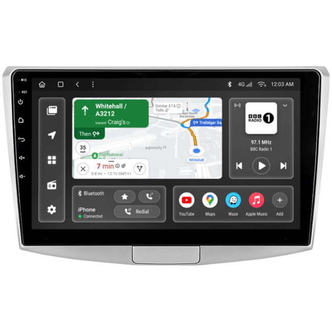 Installation kit for installing GAZER multimedia head units in cars - model B7-F010
