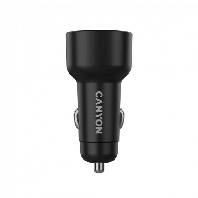 CANYON car charger OnDrive 48 PD 48W USB-A+USB-C Black