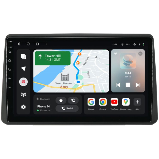 Installation kit for installing GAZER multimedia head units in cars - model HM-F010