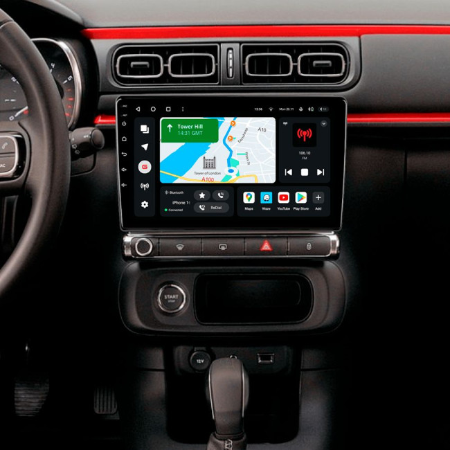 Installation kit for installing GAZER multimedia head units in cars - model CPF-F009