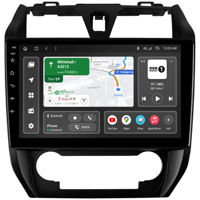 Installation kit for installing GAZER multimedia head units in cars - model EC7-F010