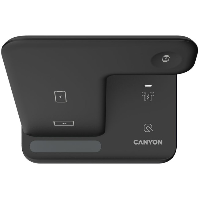 CANYON wireless charger WS-302 15W 3in1 Black