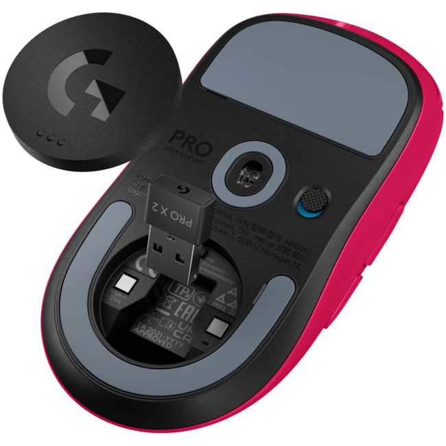 LOGITECH G PRO X SUPERLIGHT 2 LIGHTSPEED Gaming Mouse - MAGENTA - 2.4GHZ - EER2-933