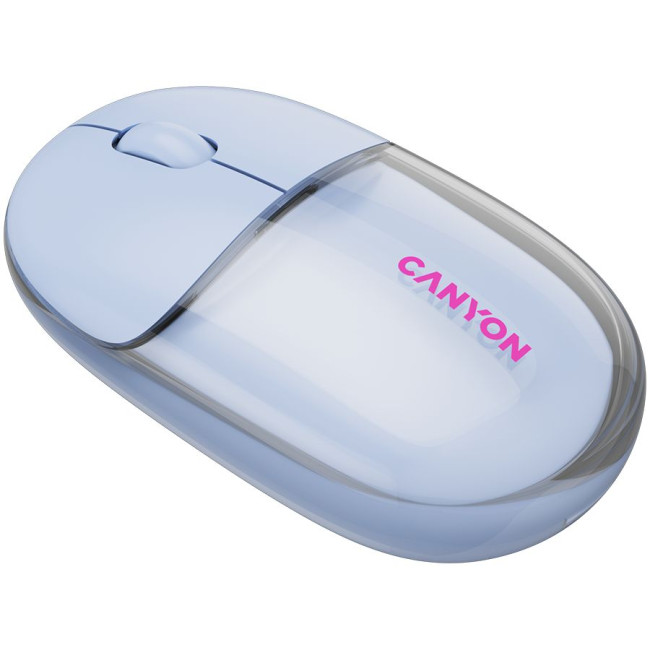 CANYON mouse OnClick 24 BT/ Wireless Transparent/Blue