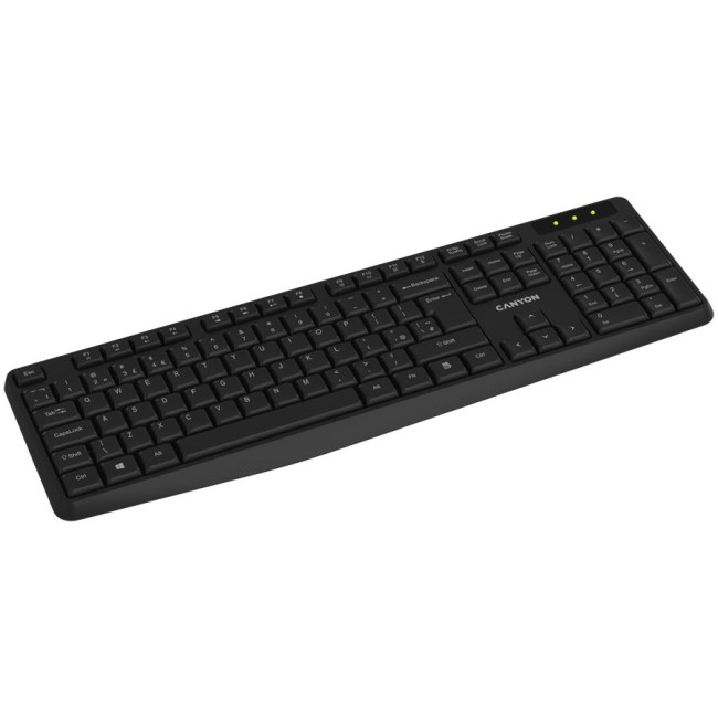CANYON keyboard KB-W01 Wireless Black