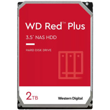 HDD NAS WD Red Plus 2TB CMR, 3.5'', 64MB, 5400 RPM, SATA, TBW: 180