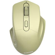 CANYON MW-15, 2.4GHz Wireless Optical Mouse with 4 buttons, DPI 800/1200/1600, Golden, 115*77*38mm, 0.064kg