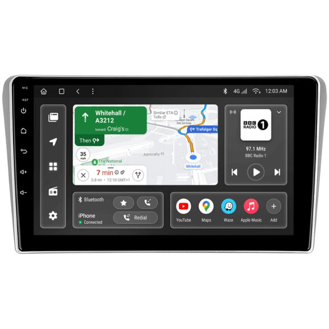 Installation kit for installing GAZER multimedia head units in cars - model AT250-F009