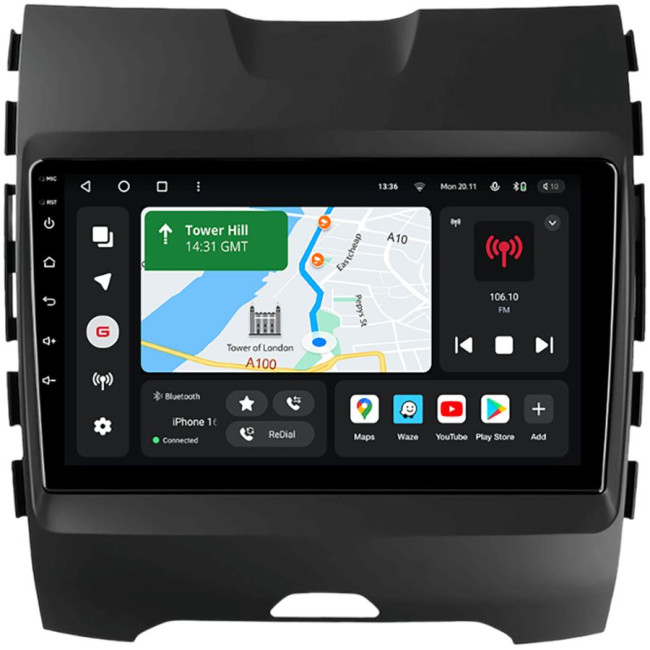 Installation kit for installing GAZER multimedia head units in cars - model CD539N-F009