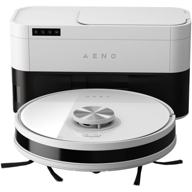 Robot Cleaner w/Dust Collector, white, 2in1 and dust tank, 4000pa, 3200mAh battery
