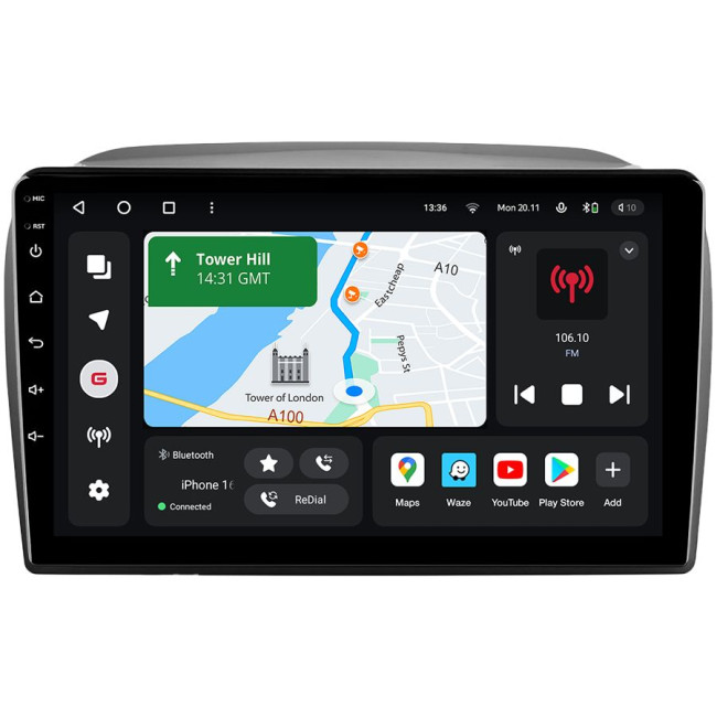 Installation kit for installing GAZER multimedia head units in cars - model BL-F009