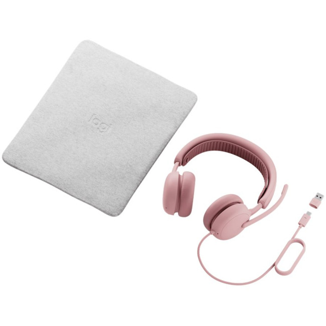 LOGITECH ZONE Wired 2 Headset - ROSE - USB - N/A - EMEA28i-935 - UC, EU
