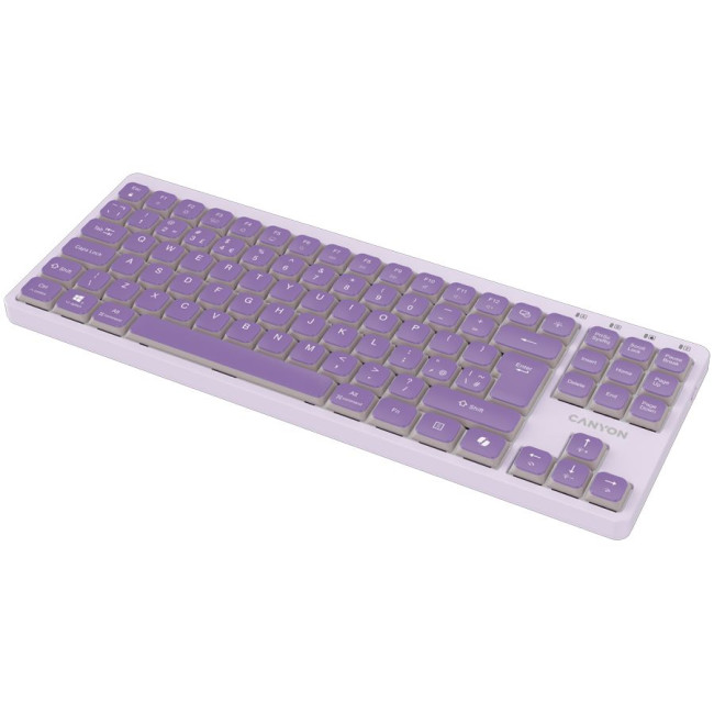 CANYON Keyboard OnType 10 Low Profile EN Wired Violet