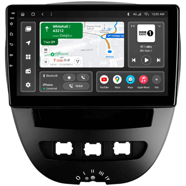 Installation kit for installing GAZER multimedia head units in cars - model AB10-F009