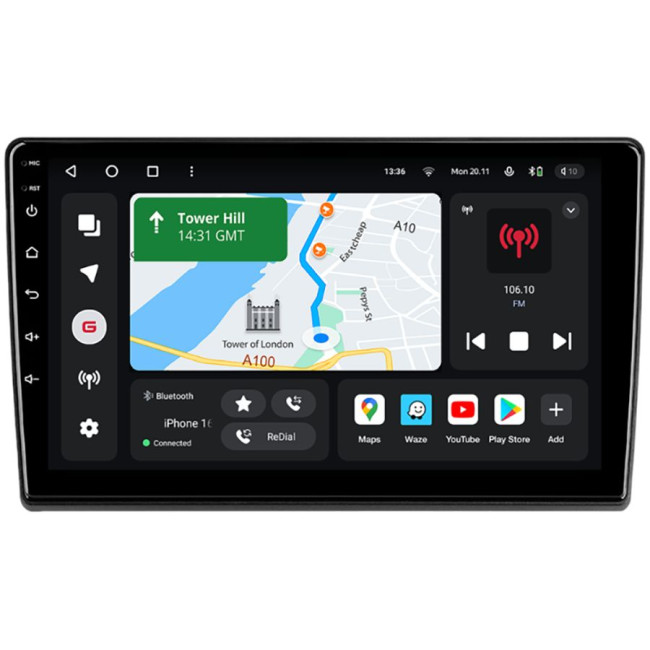 Installation kit for installing GAZER multimedia head units in cars - model B9-F009