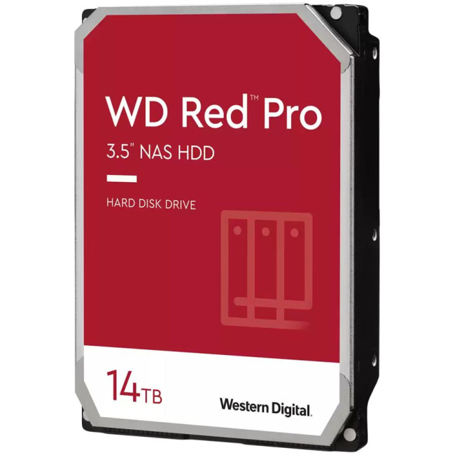HDD NAS WD Red Pro (3.5'', 14TB, 512MB, 7200 RPM, SATA 6 Gb/s)