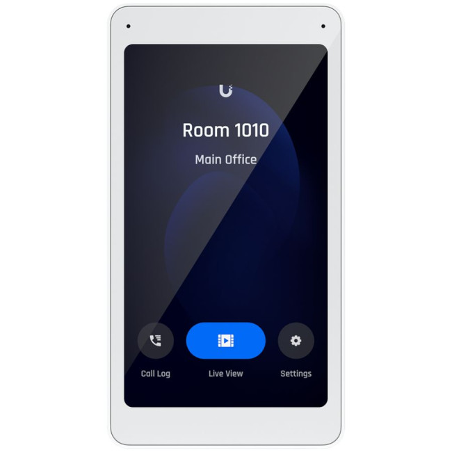 Ubiquiti UA-Intercom-Viewer Display that pairs with the Access Intercom for visitor screening and remote access control, to mount in multiple locations throughout your building.