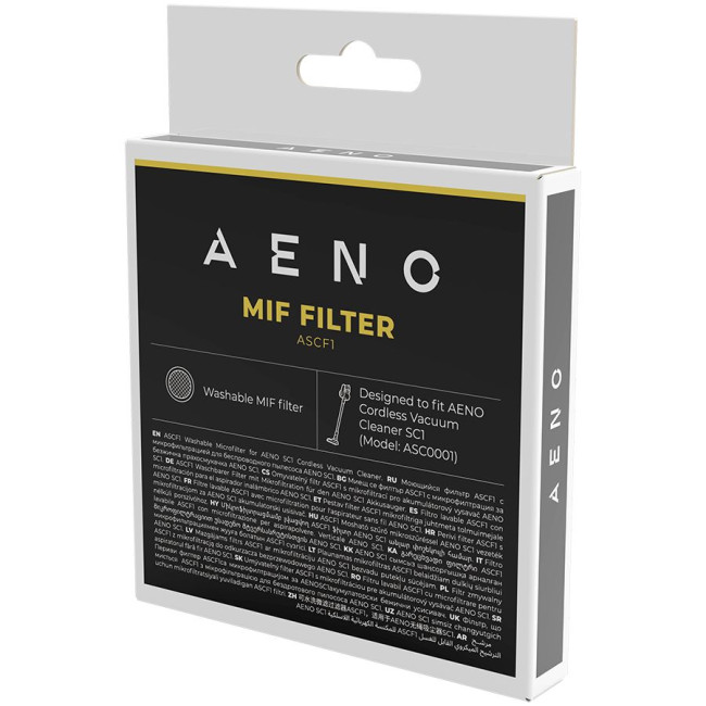 AENO Washable MIF filter for stick vacuum cleaner SC1