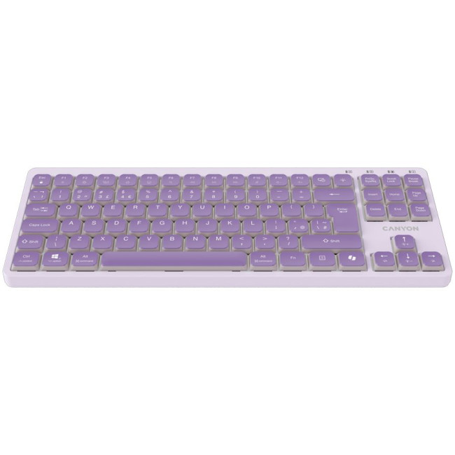 CANYON Keyboard OnType 10 Low Profile EN Wired Violet