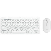 LOGITECH Pebble 2 Combo - TONAL WHITE - US INT'L - 2.4GHZ/BT - INTNL-973 - UNIVERSAL