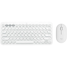 LOGITECH Pebble 2 Combo - TONAL WHITE - US INT'L - 2.4GHZ/BT - INTNL-973 - UNIVERSAL