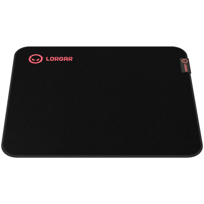 Lorgar Main 323, Gaming mouse pad, Precise control surface, Red anti-slip rubber base, size: 360mm x 300mm x 3mm, weight 0.21kg
