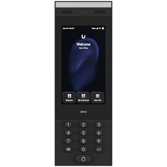 Ubiquity UA-G3-Intercom Indoor/outdoor intercom terminal for managing residential and commercial building entry requests with Touch Pass support