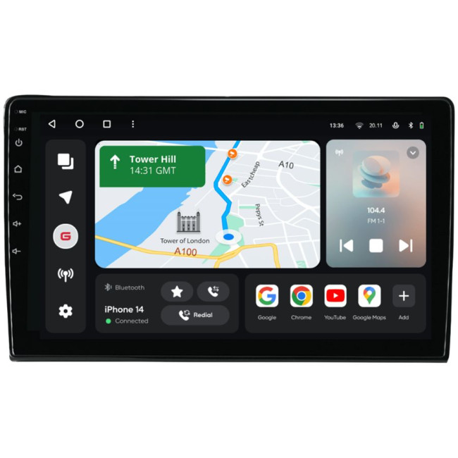 Installation kit for installing GAZER multimedia head units in cars - model D40-F009